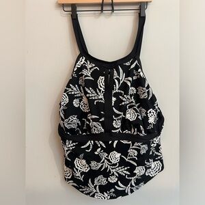 Lands End tummy control floral tankini top